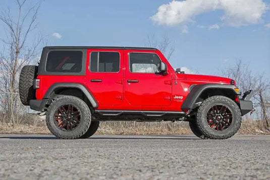 Rough Country | 2018-2024 Jeep Wrangler JL Unlimited 4WD 4 Door Wheel To Wheel Nerf Steps