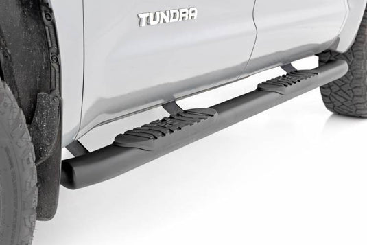 Rough Country | 2007-2021 Toyota Tundra 2WD / 4WD Black Oval Nerf Steps | 21009