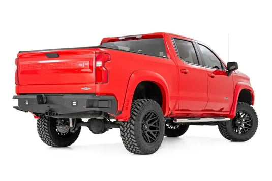 Rough Country | 2019-2024 GM Sierra / Silverado Crew Cab Stainless Oval Steps