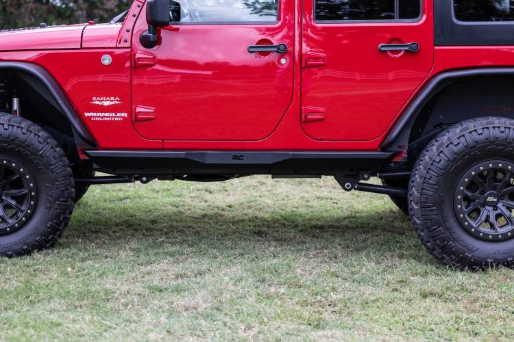 Load image into Gallery viewer, Rough Country | 2007-2018 Jeep Wrangler JK Unlimited 4 Door Heavy Duty Rock Sliders
