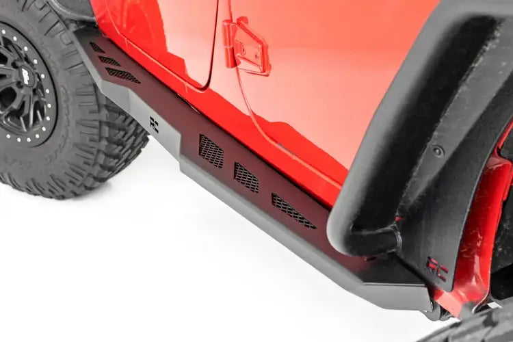 Load image into Gallery viewer, Rough Country | 2007-2018 Jeep Wrangler JK Unlimited 4 Door Heavy Duty Rock Sliders
