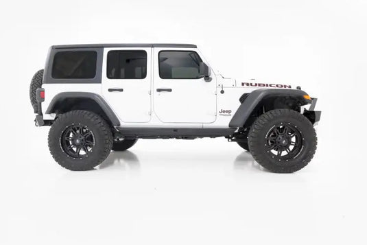 Rough Country | 2021-2024 Jeep Wrangler JL / Wrangler 4XE Heavy-L 4 Door 4WD Rock Sliders