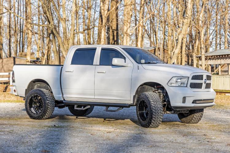 Load image into Gallery viewer, Rough Country | Dodge Ram 1500 / 2500 / 3500 Crew Cab 2WD / 4WD SRX2 Adjustable Aluminum Steps
