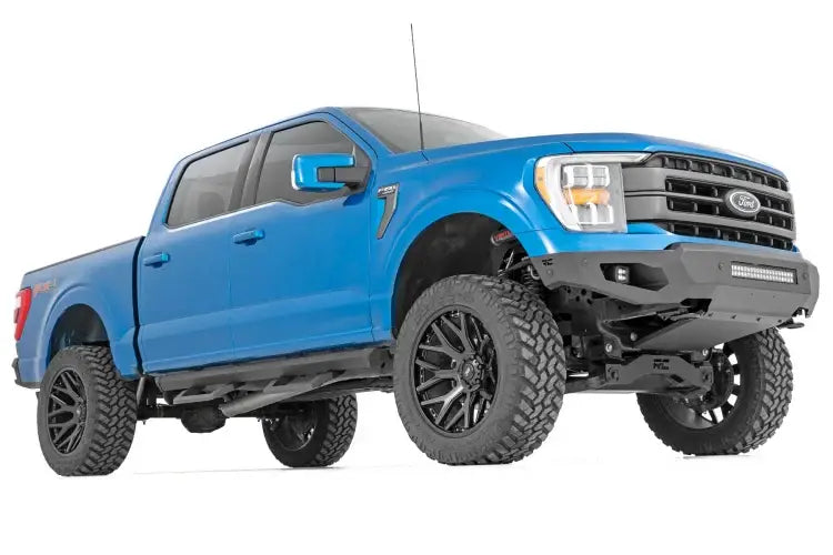 Load image into Gallery viewer, Rough Country | Ford F150 / Super Duty Crew Cab SR2 Adjustable Aluminum Steps
