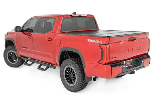 Rough Country | 2022-2023 Toyota Tundra Crewmax 2WD / 4WD SR2 Adjustable Aluminum Steps | 72001