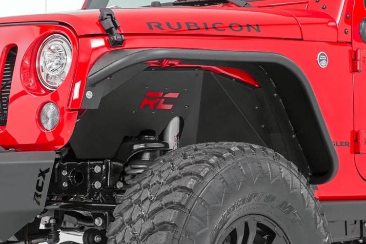 Load image into Gallery viewer, Rough Country | 2007-2018 Jeep Wrangler JK 4WD Front &amp; Rear Inner Fenders
