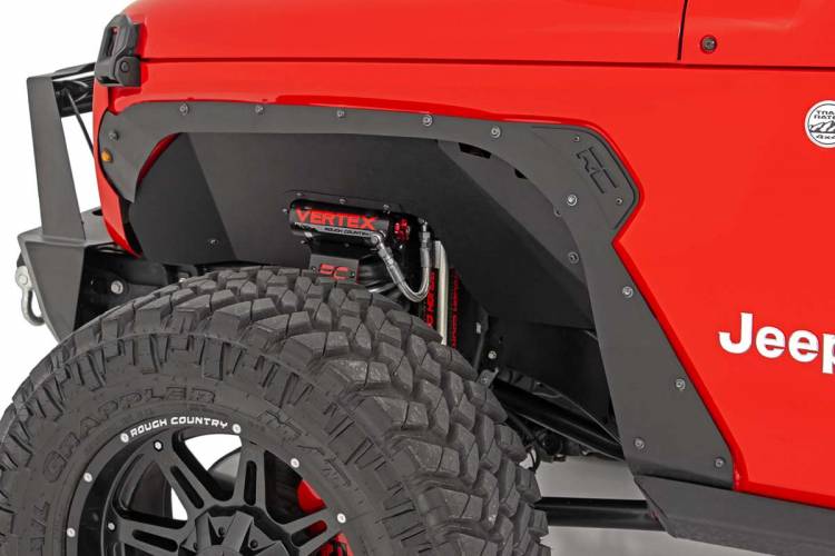 Load image into Gallery viewer, Rough Country | 2018-2024 Jeep Wrangler JL / Wrangler 4XE 4WD Fender Delete Kit
