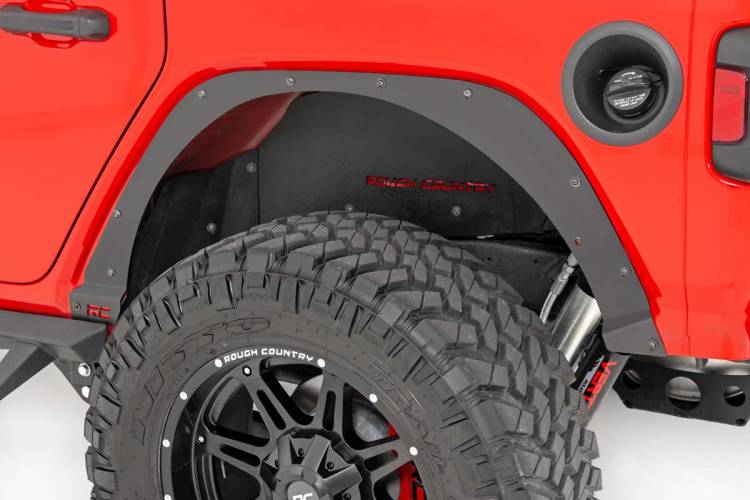 Load image into Gallery viewer, Rough Country | 2018-2024 Jeep Wrangler JL / Wrangler 4XE 4WD Fender Delete Kit
