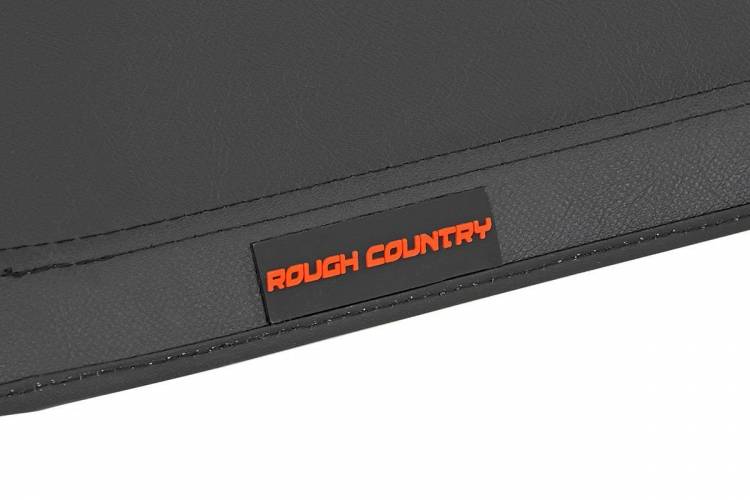 Load image into Gallery viewer, Rough Country | 2019-2024 Dodge Ram 1500 / 2021-2024 TRX Soft Tri-Fold Bed Cover - 5&#39; 7 Inch Bed

