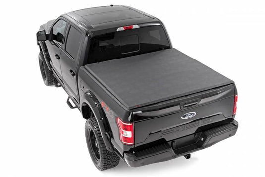 Rough Country | 2019-2022 Ford Ranger Soft Tri-Fold Bed Cover - 5' Bed