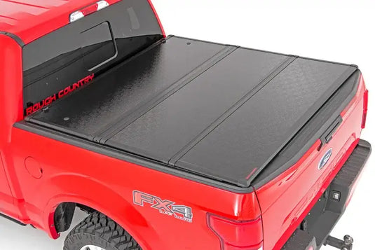 Rough Country | 2022+ Ford F150 Lightning Hard Low Profile Bed Cover - 5' 5 Inch