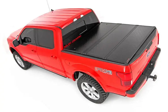 Rough Country | 2022+ Ford F150 Lightning Hard Low Profile Bed Cover - 5' 5 Inch