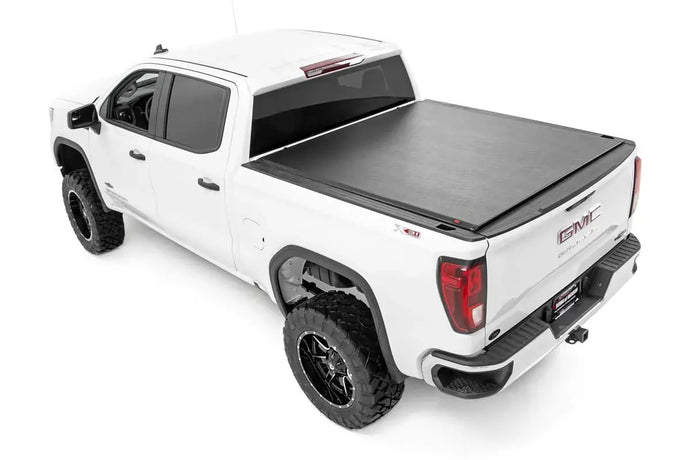 Rough Country | 2019-2023 GM 1500 Soft Roll Up Bed Cover - 5' 8 Inch Bed