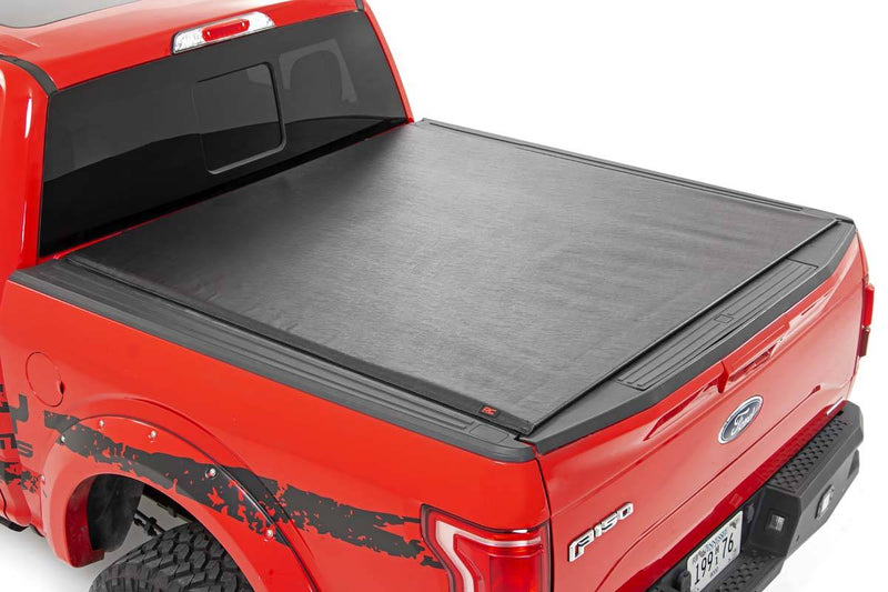 Load image into Gallery viewer, Rough Country | 2016-2023 Toyota Tacoma 5&#39; Soft Roll Up Bed Cover
