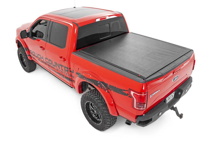 Rough Country | 2015-2023 Ford F150 Soft Roll Up Bed Cover - 5' 5 Inch Bed