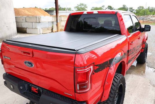 Rough Country | 2015-2023 Ford F150 Soft Roll Up Bed Cover - 5' 5 Inch Bed