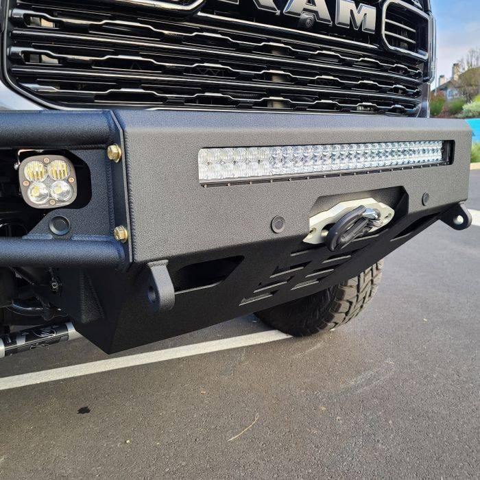 Load image into Gallery viewer, Chassis Unlimited | 2019-2024 Dodge Ram 2500 / 3500 Diablo Front Winch Bumper
