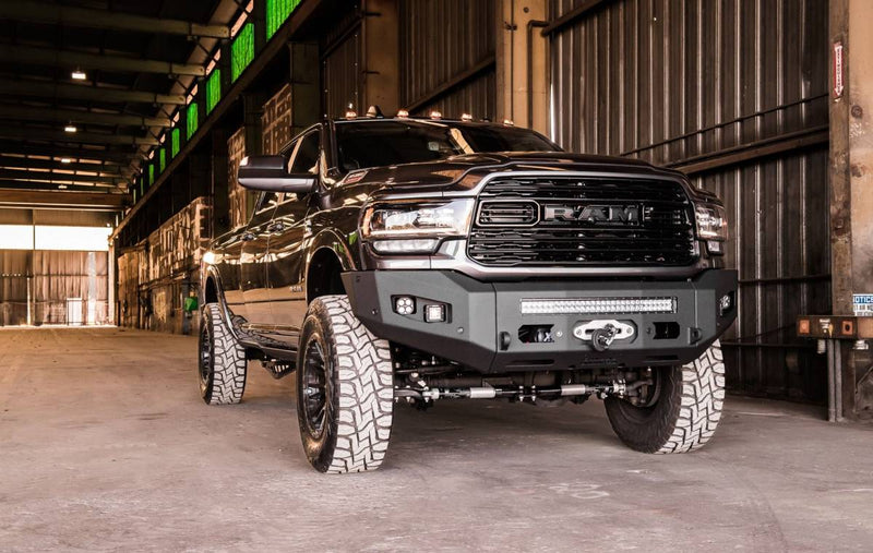 Load image into Gallery viewer, Chassis Unlimited | 2019-2024 Dodge Ram 2500 / 3500 Attitude Series Front Winch Bumper
