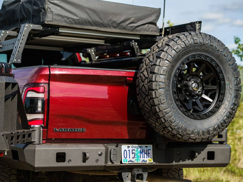 Load image into Gallery viewer, Chassis Unlimited | 2010-2022 Dodge Ram 2500 / 3500 High Clearance Dual Swing Out Rear Bumper
