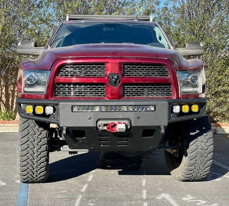 Load image into Gallery viewer, Chassis Unlimited | 2010-2018 Dodge Ram 2500 / 3500 Diablo Front WInch Bumper
