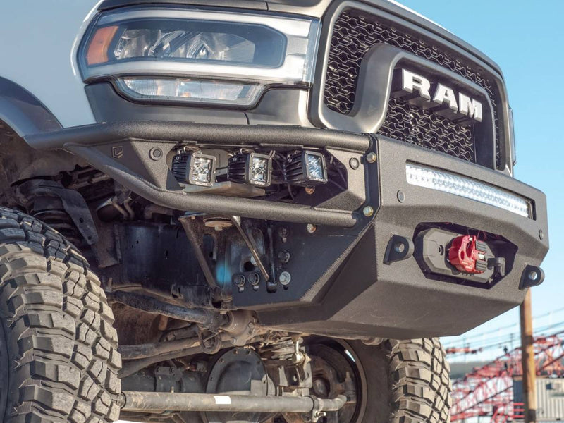 Load image into Gallery viewer, Chassis Unlimited | 2019-2024 Dodge Ram Power Wagon Diablo Front Winch Bumper
