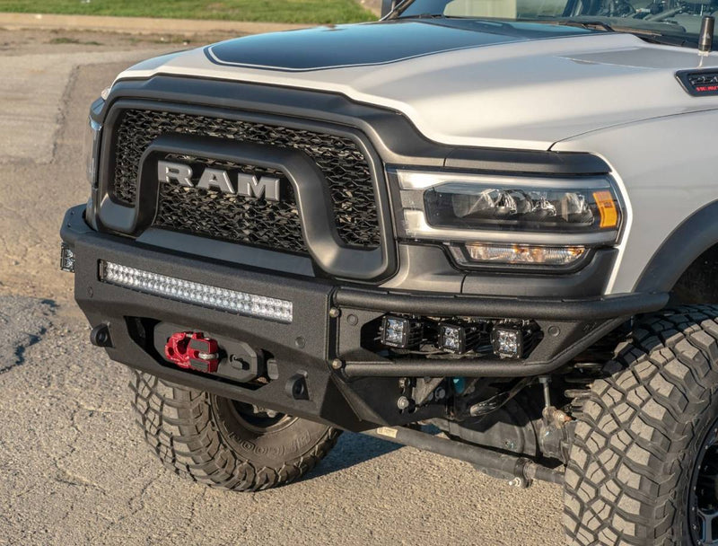 Load image into Gallery viewer, Chassis Unlimited | 2019-2024 Dodge Ram Power Wagon Diablo Front Winch Bumper
