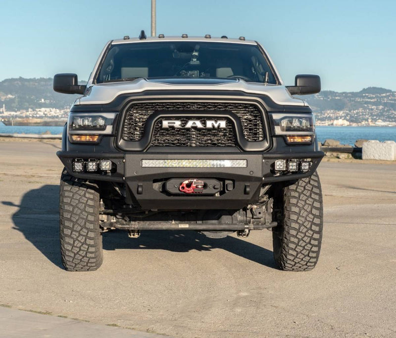 Load image into Gallery viewer, Chassis Unlimited | 2019-2024 Dodge Ram Power Wagon Diablo Front Winch Bumper
