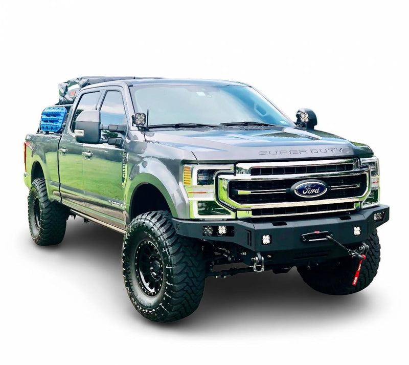 Load image into Gallery viewer, Chassis Unlimited | 2017-2022 Ford Super Duty Octane Series Front Winch Bumper
