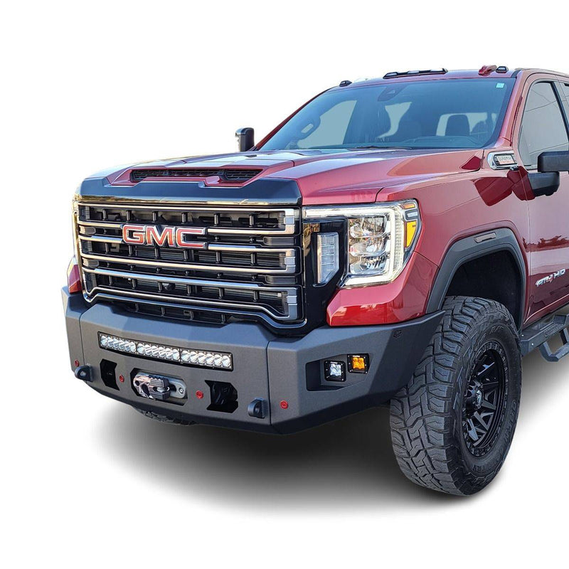 Load image into Gallery viewer, Chassis Unlimited | 2020-2023 GMC Sierra 2500 / 3500 Attitude Series Front WInch Bumper
