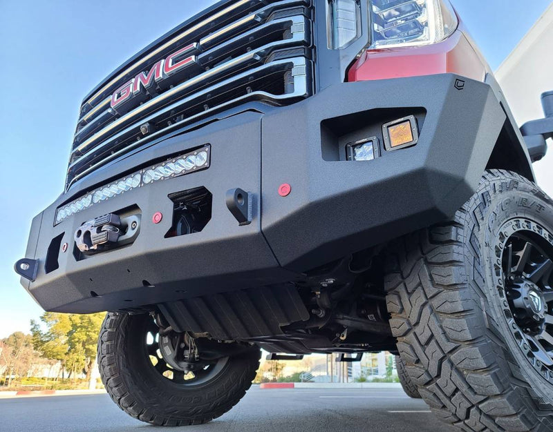 Load image into Gallery viewer, Chassis Unlimited | 2020-2023 GMC Sierra 2500 / 3500 Attitude Series Front WInch Bumper
