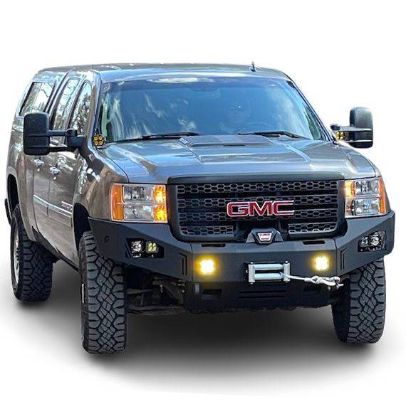 Load image into Gallery viewer, Chassis Unlimited | 2011-2014 GMC Sierra 2500 / 3500 Octane Front WInch Bumper | CUB940541
