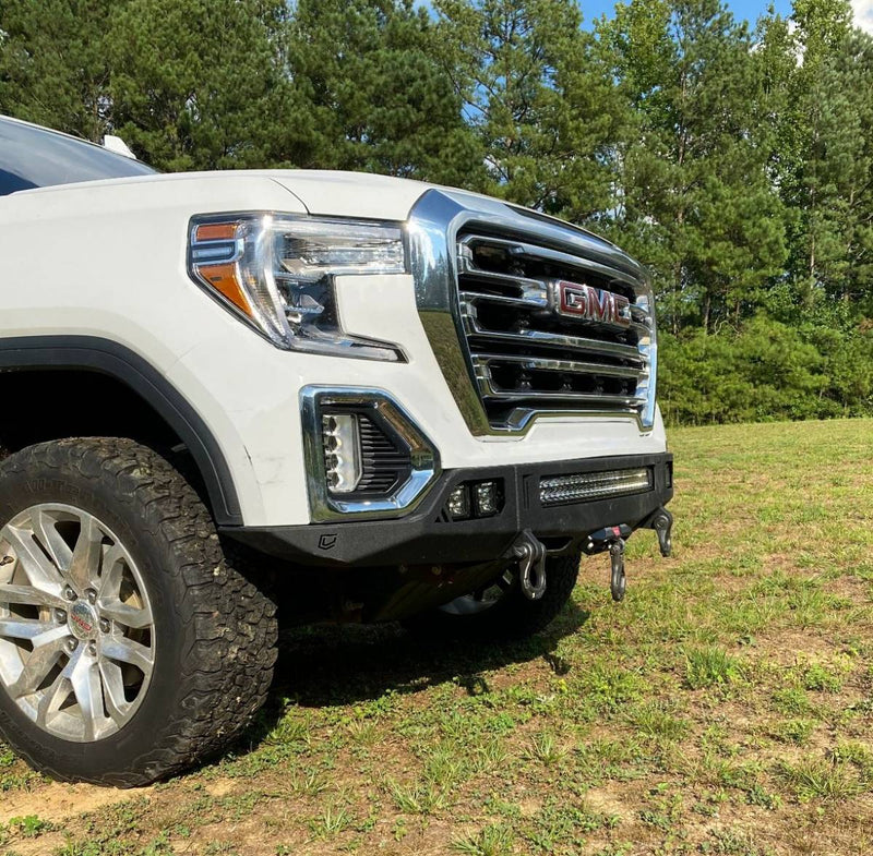 Load image into Gallery viewer, Chassis Unlimited | 2019-2021 GMC Sierra 1500 Octane Front Winch Bumper

