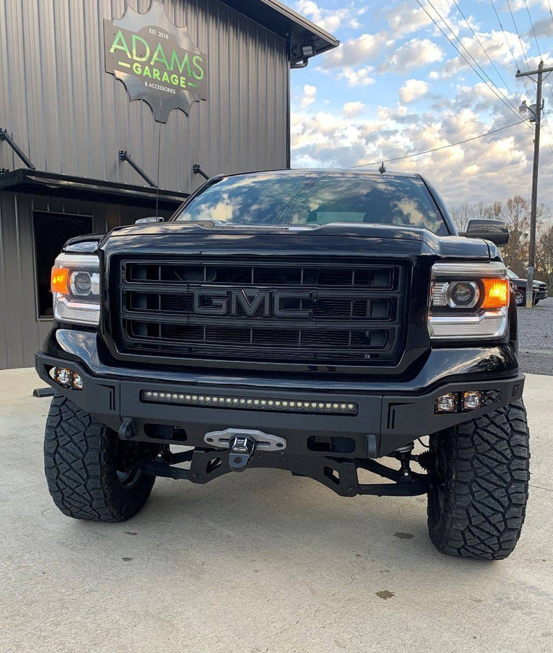 Load image into Gallery viewer, Chassis Unlimited | 2016-2018 GMC Sierra 1500 Octane Front WInch Bumper
