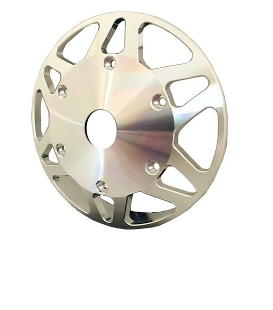 Beans Diesel | 2003-2024 Dodge Ram 5.9L / 6.7L Cummins Billet Fan Pulley - With Center Hole For Factory Setup AFT