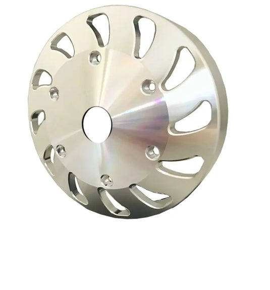 Beans Diesel | 2003-2024 Dodge Ram 5.9L / 6.7L Cummins Billet Fan Pulley - With Center Hole For Factory Setup AFBFF