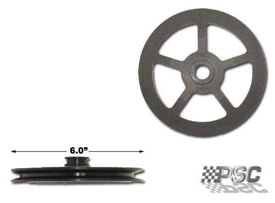 PSC | 6.0 Inch Power Steering Pump Pulley (V-Belt) | PP2404