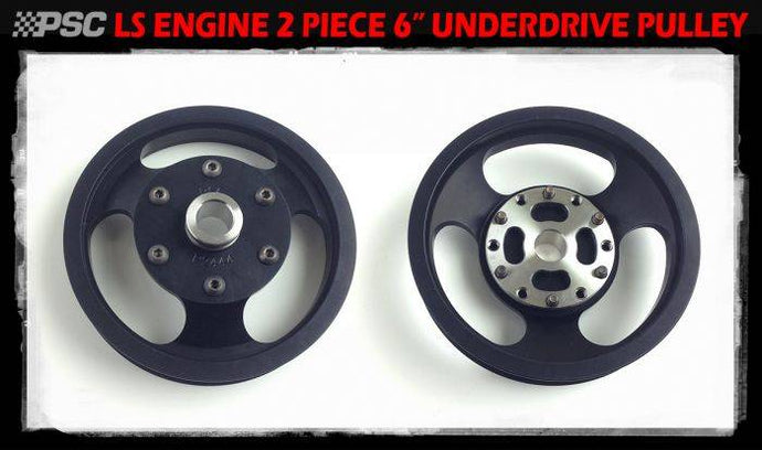 PSC | 6.0 Inch Two Piece Power Steering Pump Pulley (Serpentine) | PP2444A