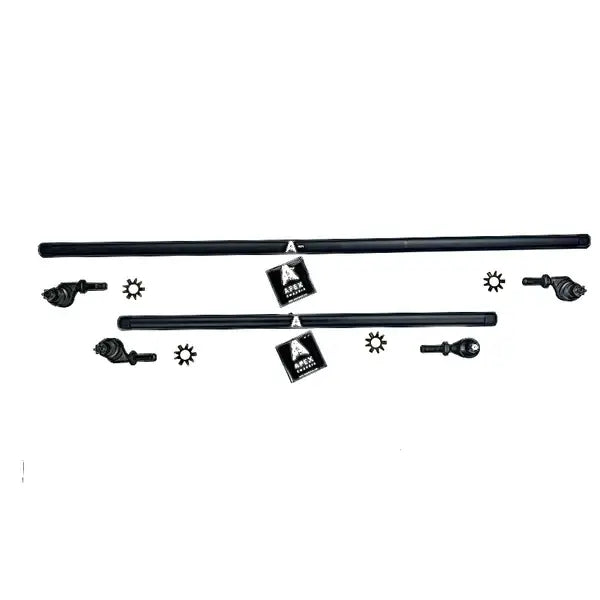 Apex Chassis | 2007-2018 Jeep Wrangler JK 1 Ton Steering Kit - Black Aluminum | KIT150