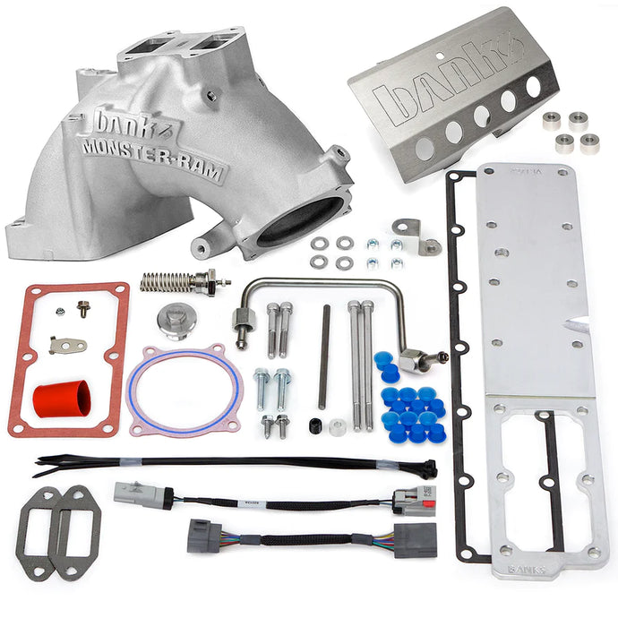 Banks Power | 2007.5-2012 Dodge Ram 6.7L Cummins Monster-Ram Intake System Gen-2  With Fuel Line-Natural With Heater System
