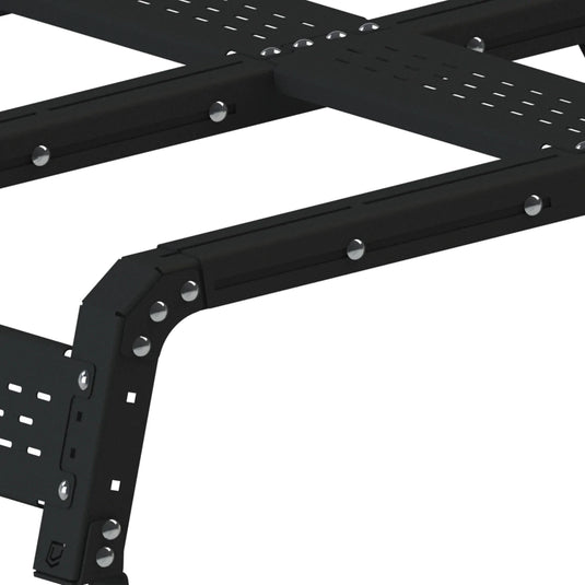 Chassis Unlimited | 12 Inch Universal Thorax Overland Bed Rack System 58 Inch 6 Foot OR Longer Bed Rack Length (Any Truck) - CUB970026