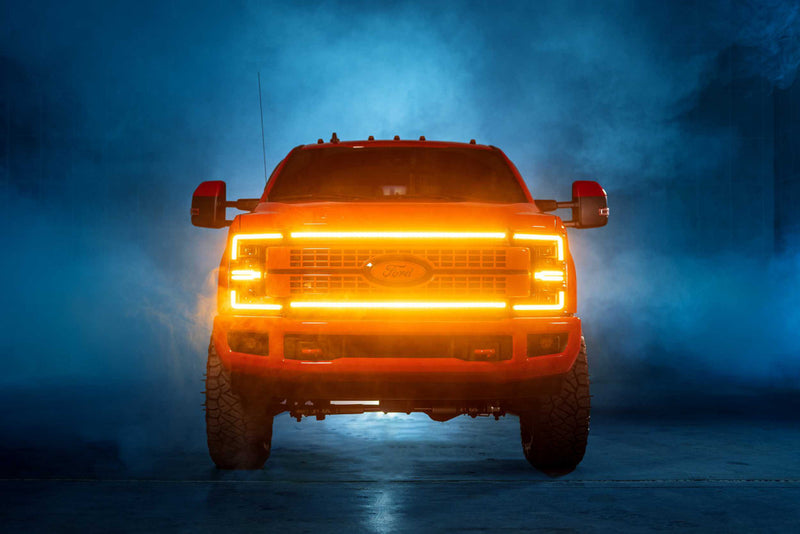 Load image into Gallery viewer, Morimoto | 2017-2019 Ford Super Duty XBG LED DRL Grille | Chrome / Amber DRL
