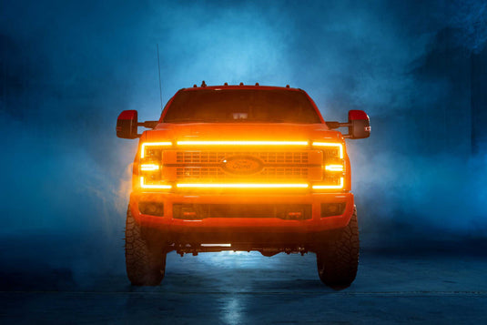 Morimoto | 2017-2019 Ford Super Duty XBG LED DRL Grille | Chrome / Amber DRL