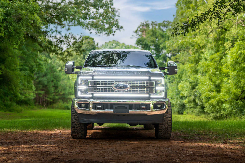 Load image into Gallery viewer, Morimoto | 2017-2019 Ford Super Duty XBG LED DRL Grille | Chrome / Amber DRL
