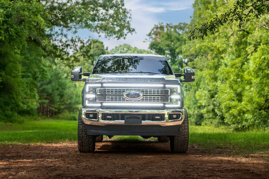 Morimoto | 2017-2019 Ford Super Duty XBG LED DRL Grille | Chrome / Amber DRL