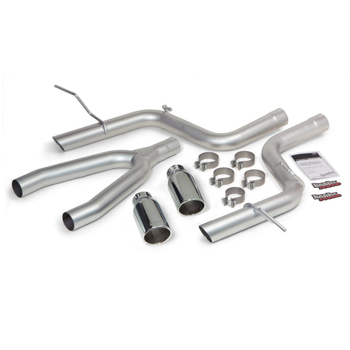 Banks Power | 2014-2015 Jeep Grand Cherokee 3.0L Diesel Monster Exhaust System - 3 Inch Dual Exit SS Single Exhaust With Chrome Tip