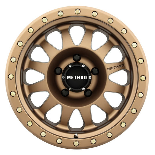 Method | MR304 Double Standard 17x8.5 0mm Offset 5x5 94mm CB Method | Bronze Wheel