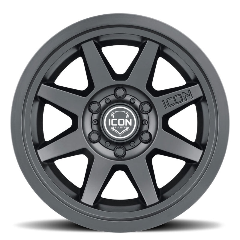 Load image into Gallery viewer, ICON Rebound SLX 17x8.5 6 x 135 6mm Offset 5.75in BS 87.1mm Bore Satin Black Wheel
