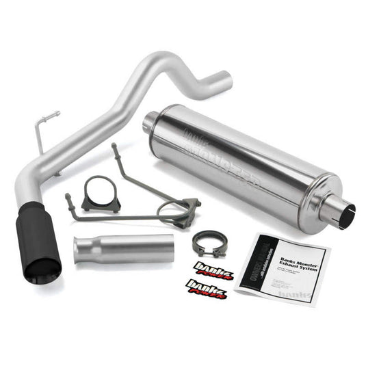 Banks Power | 2000-2006 Toyota Tundra 3.4 / 4.0 / 4.7L Monster Exhaust System - SS Single Exhaust With Black Tip
