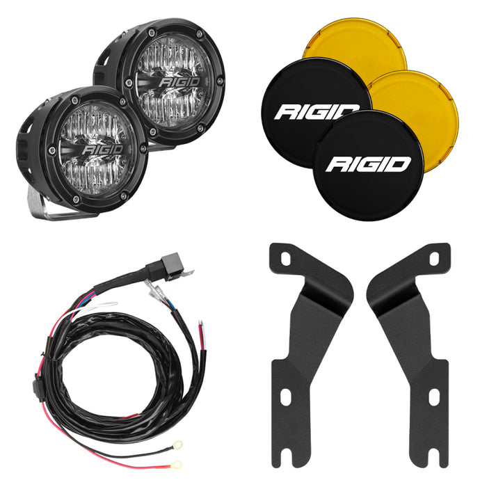 Rigid Industries | 2016-2022 Toyota Tacoma A-Pillar Light Kit With 4 Inch 360-Series Drive