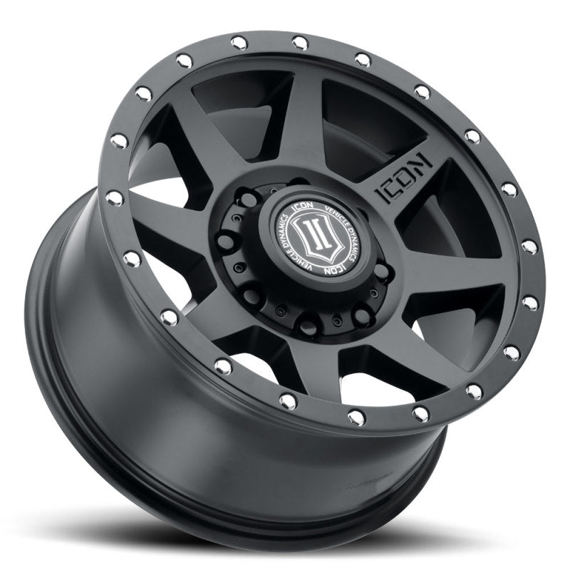 Load image into Gallery viewer, ICON Rebound 17x8.5 8x170 6mm Offset 5in BS 125mm Bore Satin Black Wheel
